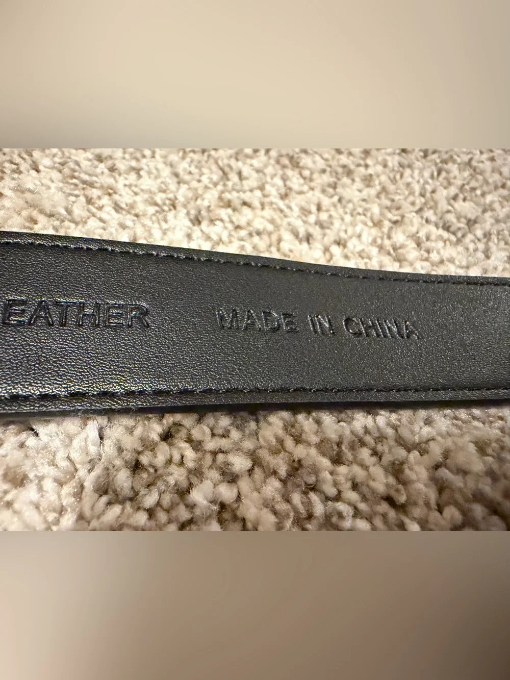 Calvin Klein Brown Synthetic Leather Belt with Silver Logo Buckle
